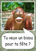 Un rire et un bisou pour ta f&ecirc;te